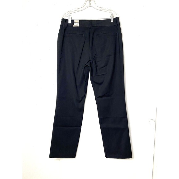 Lee Black Straight Leg Slacks Pants Office Business Women's Size 14 Medium - Picture 10 of 13